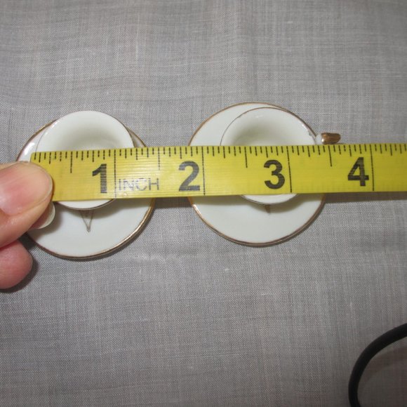 2 MINI PAIRS VINTAGE Masonic Eastern Star Ceramic dish Saucer tea cup DOLLHOUSE - Picture 14 of 15